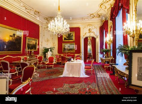 Private Royal Apartments In The Hofburg Palace Vienna Austria Stock
