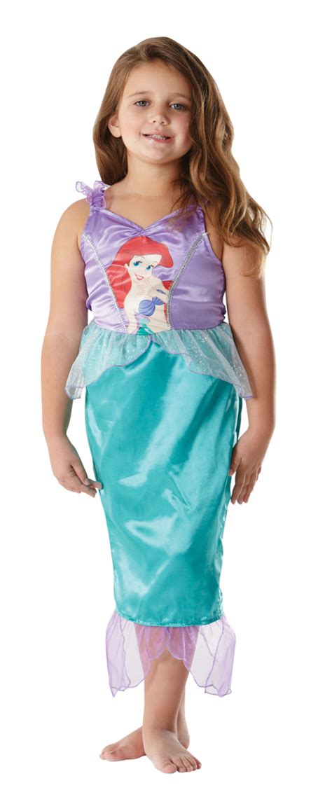 Ariel Little Mermaid Girls Classic Disney Kids Fancy Dress Child