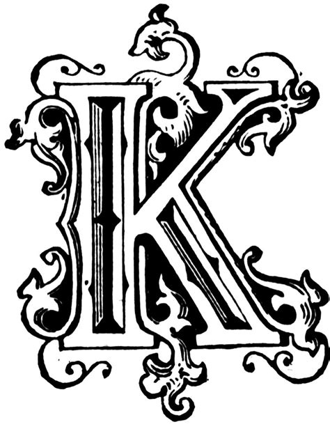 Inspiration~k~monogram On Pinterest Letter K Initials And Alphabet