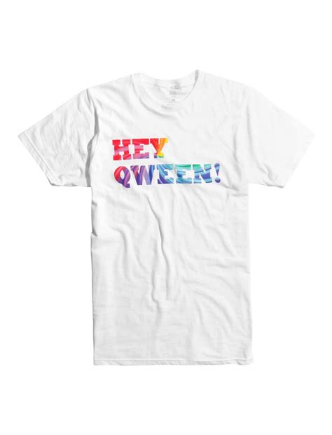Drag Queen Merch Hey Qween Rainbow Logo T Shirt Hot Topic