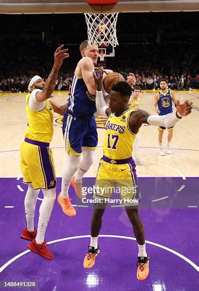 Donte Divincenzo Of The Golden State Warriors Grabs A Rebound Between