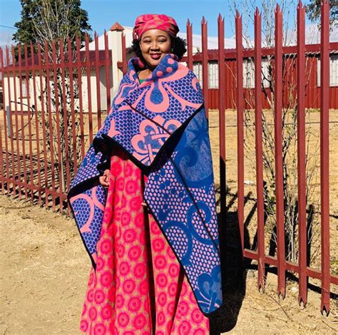 Beautiful Basotho Traditional Blanket Attire For Wedding Styles 2d