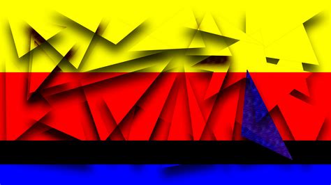 Yellow Red Blue Geometry Hd Abstract Wallpapers Hd