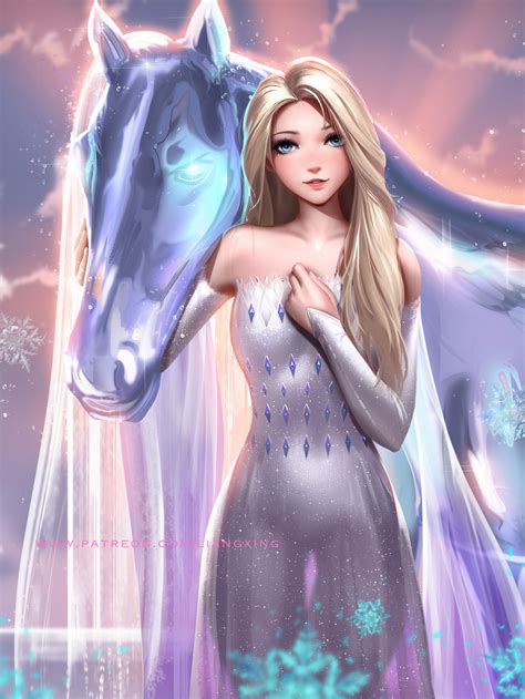 Papel De Parede Elsa Filme Congelado Frozen 2 Filmes Princesas Da Disney Exibição De