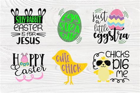 Easter SVG Bundle | Easter Quotes | Easter Cut Files (485879) | Cut