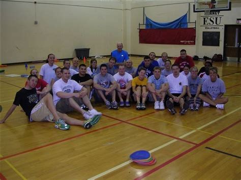 Instructor Bob Fitzpatrick And His Class In Health Physical Education