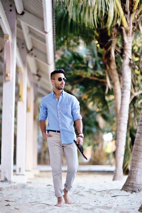 These clothes allow for more air to pass. 24 Beach Wedding Guest Outfits For Men - crazyforus