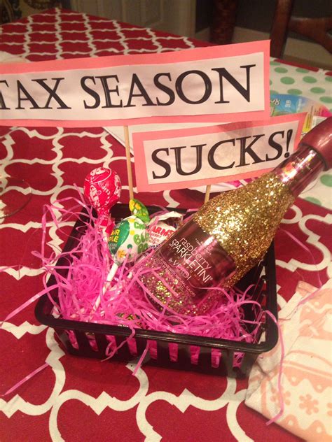 End Of Tax Season Gift For Your Cpa Tax Season Gifts Seasons
