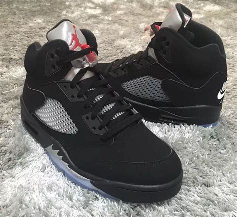Nike Air Jordan 5 Og Black Metallic Silver 2016 Sneaker Bar Detroit
