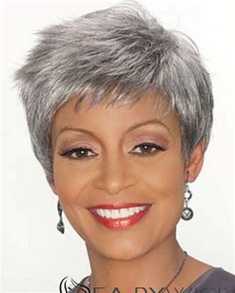 Extra Short Hairstyles And Pixie Haircuts For Afro American Older Women