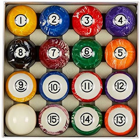 collapsar deluxe 2 1 4 inch reulation billiard balls pool ball marble swirl style complete 16