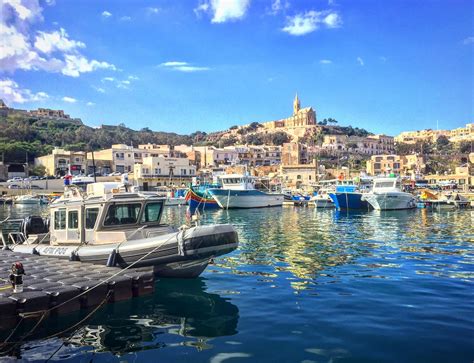 The Main Port On The Gozo Island Malta Travel