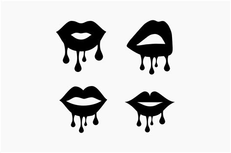 Dripping Lips Graphic By Berridesign · Creative Fabrica