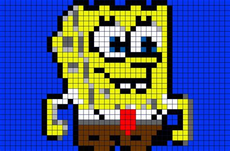 Spongebob Pixel Art Grid Wallpapersforiphoneipad