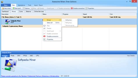 Bitcoin core initial synchronization will take time and download a lot of data. Download Awesome Miner Free Edition 8.1.6