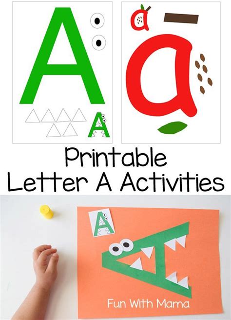 Letter A Crafts And Printable Activities Preschool Letters Preschool