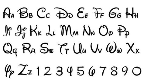 8 Best Images Of Walt Disney Font Letter Printables Walt Disney