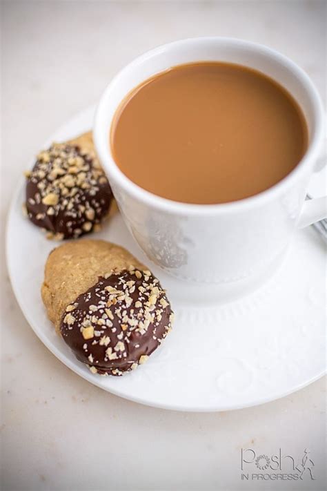 How To Make Chocolate Dipped Hazelnut Shortbread Cookies Posh In