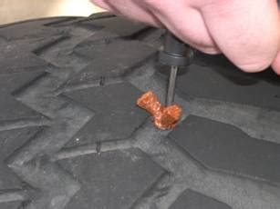 Your buck 25 plug will cost ya 400 bucks. How to Use a Tire Plug Kit
