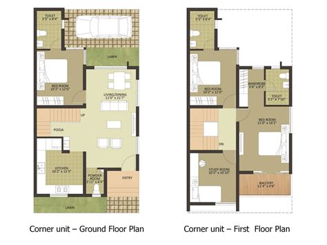 30x60 Duplex House Plans