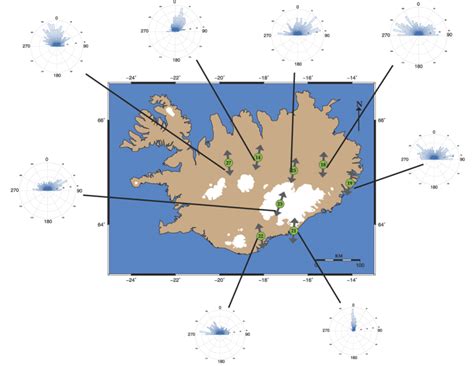 Map Of Iceland Showing The Locations Of Hotspot Stations Included In