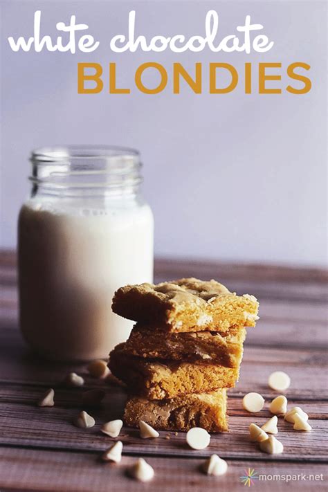 Easy White Chocolate Blondies Dessert Recipe Mom Spark