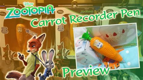 Disneys Zootopia Carrot Recorder Penpreview Youtube