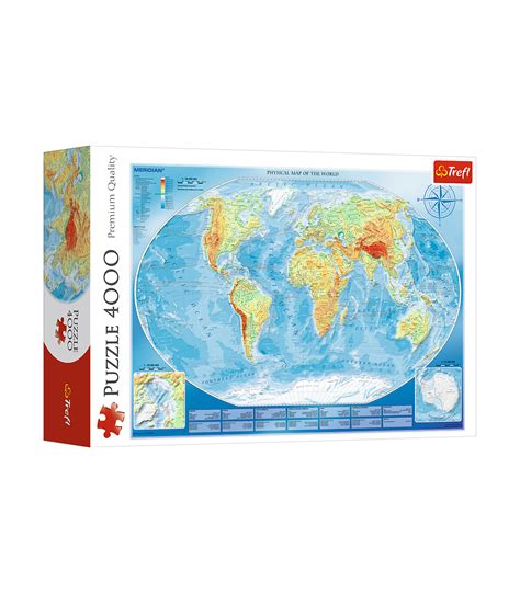 Vendita Online Map Of The World Puzzle 4000 Pezzi Puzzle Mappe
