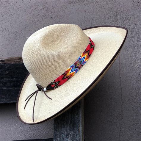 Hat Band Beaded Hatbands Cowboy Western Jewelry Leather Etsy