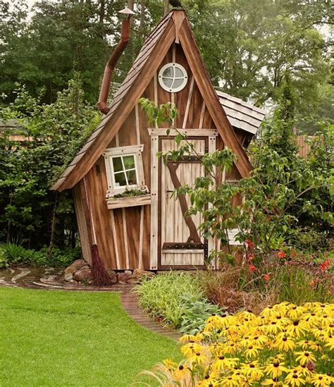 Garden Sheds Add A Whimsical Touch To A Back Yard