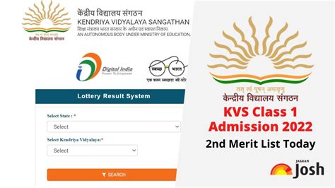 Kvs Class 1 Admission 2022 2nd Merit List Released Get Direct Link