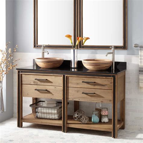 Get 5% in rewards with club o! 60" Celebration Console Double Vessel Sink Vanity - Rustic ...
