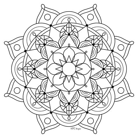 Coloriage Mandala Zen Dessin Zen  Coloriage Tigre Mandala
