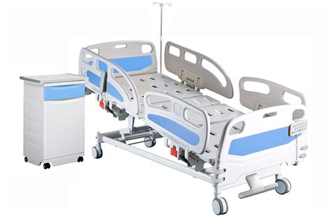 Multifunctional Electric Height Adjustable Bed Hospital Icu Bed With Iv