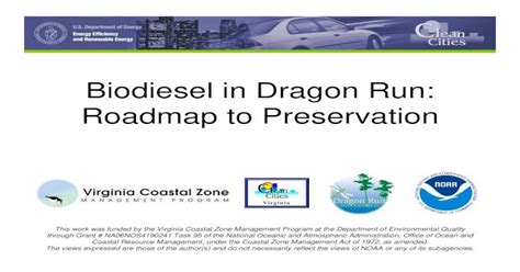 Pdf Biodiesel In Dragon Run Roadmap To Preservation · Biodiesel In