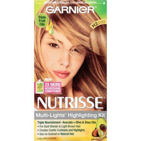Garnier Nutrisse Nourishing Hair Color Cr Me Highlighting Kit H Golden Blonde Kit