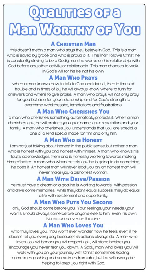 What Are The Qualities Of A Man To Marry