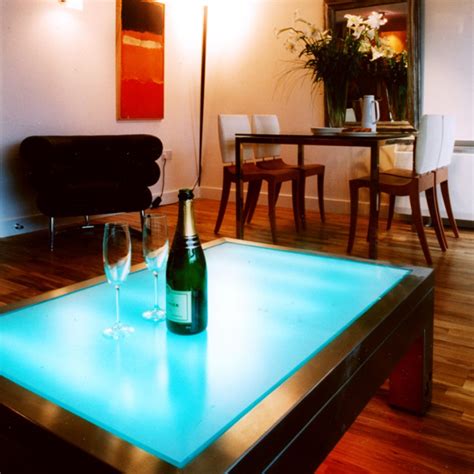 You might even want to style it like you would a work of art. Light Up Coffee Table
