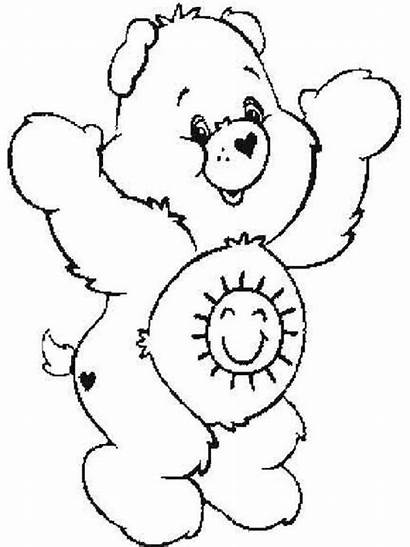 Coloring Care Bear Bears Pages Printable Characters
