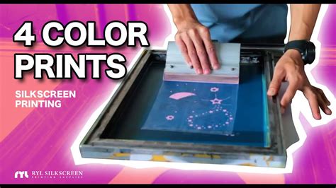 4 Color Silkscreen Printing Youtube