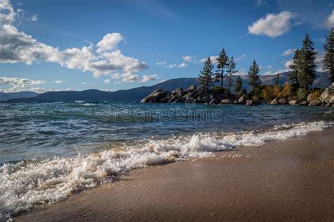 Lake Tahoe On A Windy Day Stock Photo Image Of Remnants 160310598