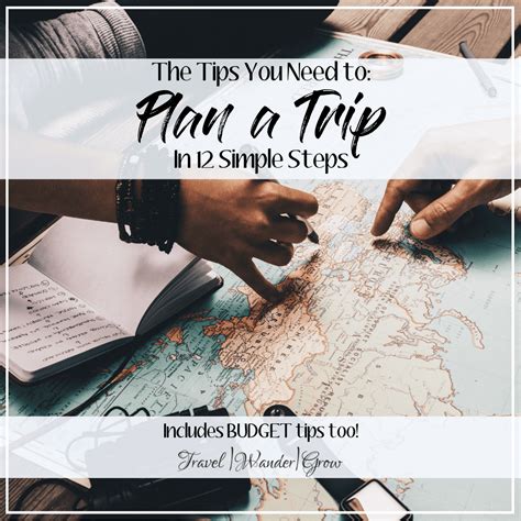 How To Plan A Trip In 12 Simple Steps Travelwandergrow