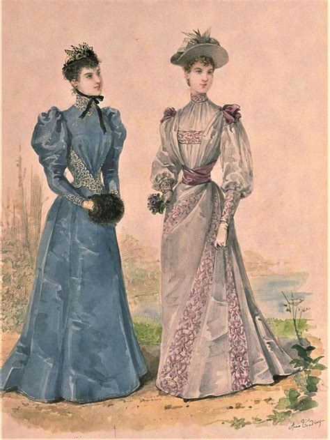 La Mode Illustree 1893 Historical Fashion 1890s Fashion Fashion