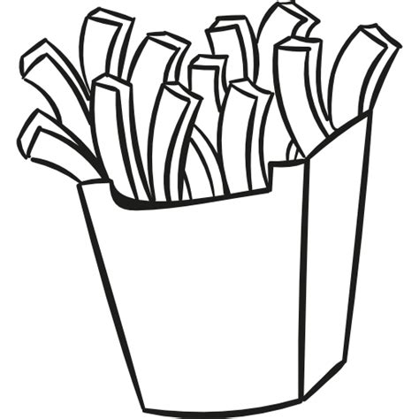 Fries Clipart Outline Fries Outline Transparent Free For Download On