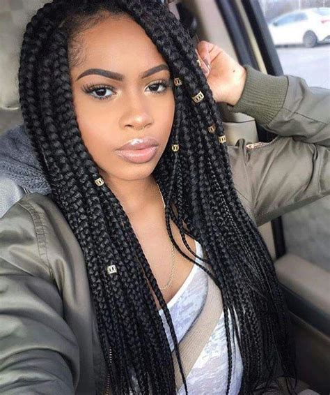 The style features individual plaits, which are created by sectioning off hair into small squares and braiding from the roots. 55+ Trendy The different box braids artificial hairstyles 2018