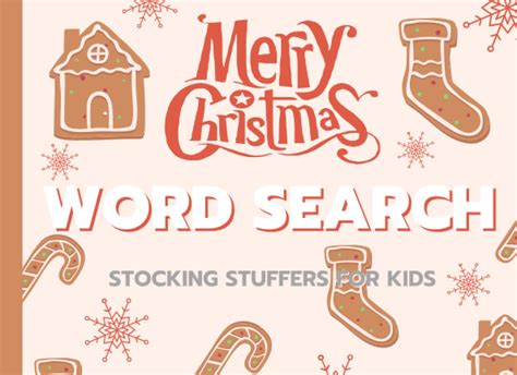 Buy Stocking Stuffers For Kids Christmas Word Search For Kids