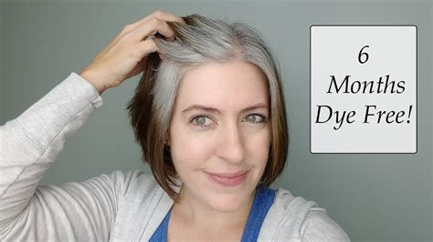 Transitioning To Gray Hair Month 6 Youtube