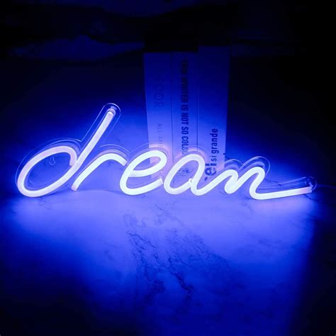 Dream Neon Signs Dream Shape Neon Night Lights For Room Decor Etsy