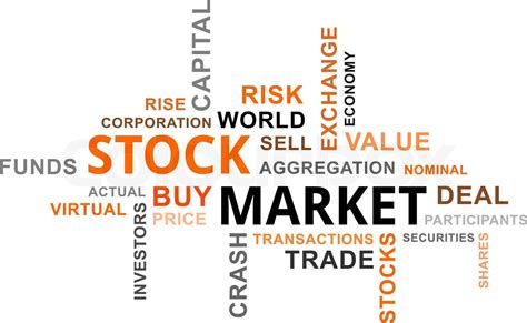 Word Cloud Stock Market Stock Vector Colourbox