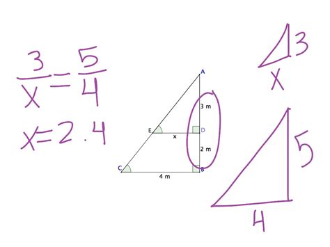 Similar Triangles Math Geometry Triangles Showme